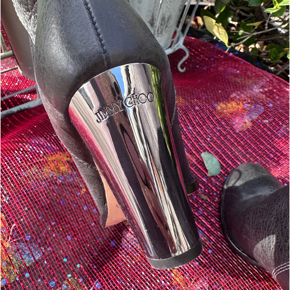 Jimmy Choo
Music Silver-Heel Mid-Calf Boot